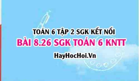 Bài 8.26 SGK Toán 6 tập 2 Kết nối tri thức